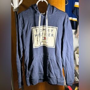 Tommy Hilfiger Men's Navy Hoodie with Logo